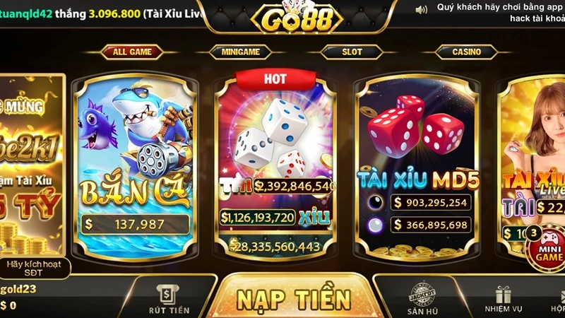 Nạp Tiền Go88 Play - Hướng Dẫn Đầy Đủ và Chi Tiết Nhất 2024